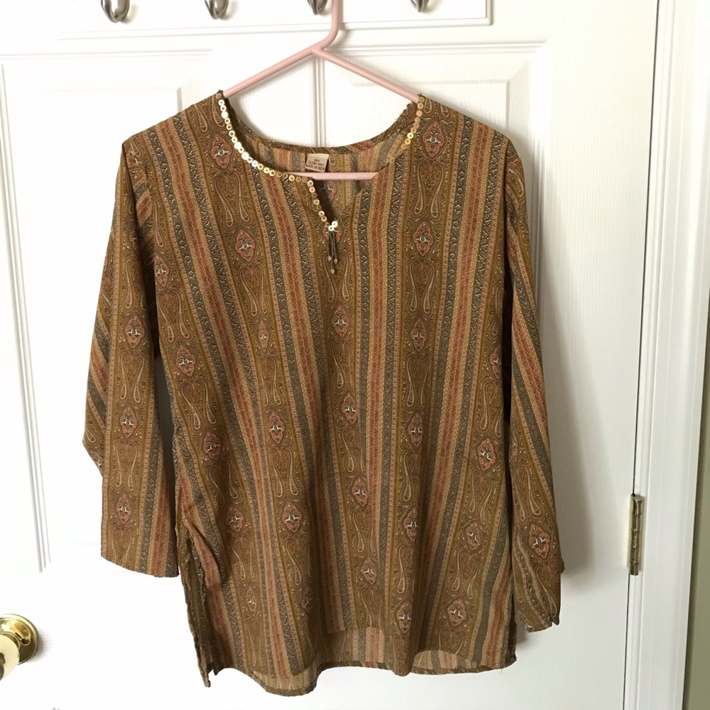Brown Indian Style Top